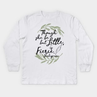 She is Fierce Kids Long Sleeve T-Shirt